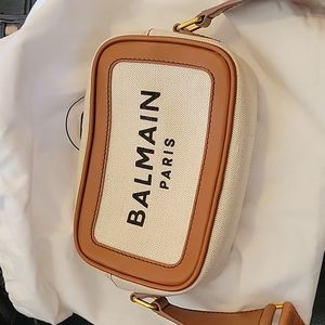 Balmain Neutral B Army Cross Body Bag
